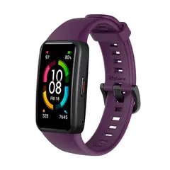 GENERICO - Correa Compatible Con Huawei Band 6 Colores Morado