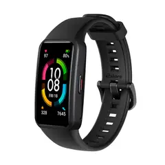 GENERICO - Correa Compatible Con Huawei Band 6 Colores Negro