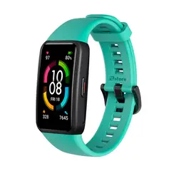 GENERICO - Correa Compatible Con Huawei Band 6 Colores Verde Esmeralda