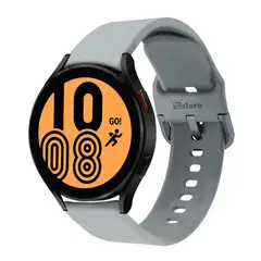 GENERICO - Correa Compatible Con Samsung Galaxy Watch 42mm Gris Hebilla 20mm
