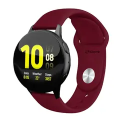 GENERICO - Correa Compatible Con Samsung Galaxy Watch Active 2 Vino Broche 20mm