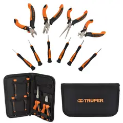 TRUPER - Juego desarmadores joyero mini alicates 6 piezas,