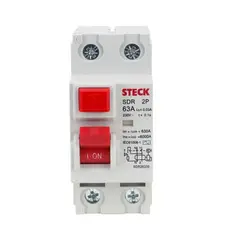 STECK - INTERRUPTOR DIFERENCIAL 2P 63A 400V 30MA
