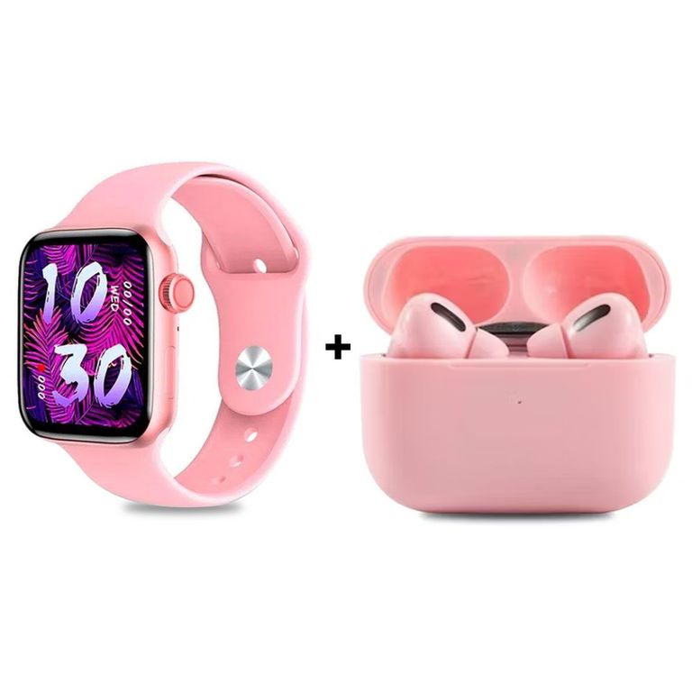 Smartwatch i9 Pro Max S Rosado + Audífonos Inpods 13 Pro Rosado