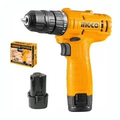 INGCO TOOLS - TALADRO ATORNILLADOR 12V INALÁMBRICO BATERÍA CARGA TIPO C - CDLI12428