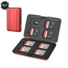 GENERICO - Estuche para memoria SD y micro SD - ROJO