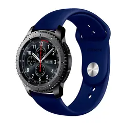 GENERICO - Correa Compatible Con Samsung Galaxy Gear S3 Classic Azul Oscuro