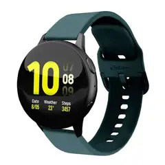 GENERICO - Correa Compatible Con Samsung Galaxy Watch Active 2 Verde Oscuro