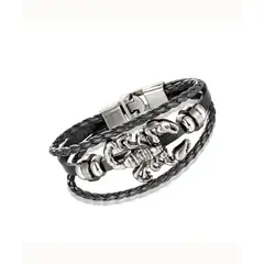 GENERICO - Pulsera de Cuero para hombres - Escorpión