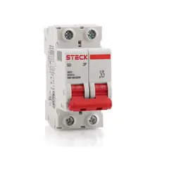 STECK - INTERRUPTOR TERMOMAGNETICO 2P 63A 6KA 400V