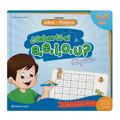 EDICIONES COQUITO - Libro Pizarra Coquito vocales Tapa dura Plumon