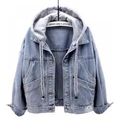 BENCUS JEANS - Casaca Capucha Abrigo Jeans