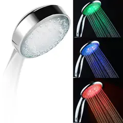 GENERICO - Cabezal de Ducha Fija o Movil con LED RGB 7 Colores