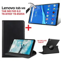 GENERICO - Funda Case con Mica de Vidrio para Lenovo Tab M8 TB-8505 TB-8705 Cover