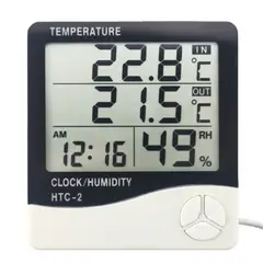GENERICO - Reloj Medidor de Humedad y Temperatura Para Interiores y Exteriores