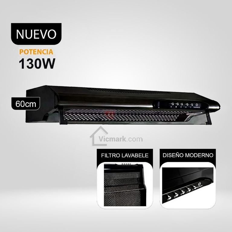 Campana Extractora 3 Velocidades CEI-602NE