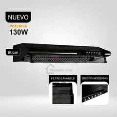 INDURAMA - Campana Extractora 3 Velocidades CEI-602NE