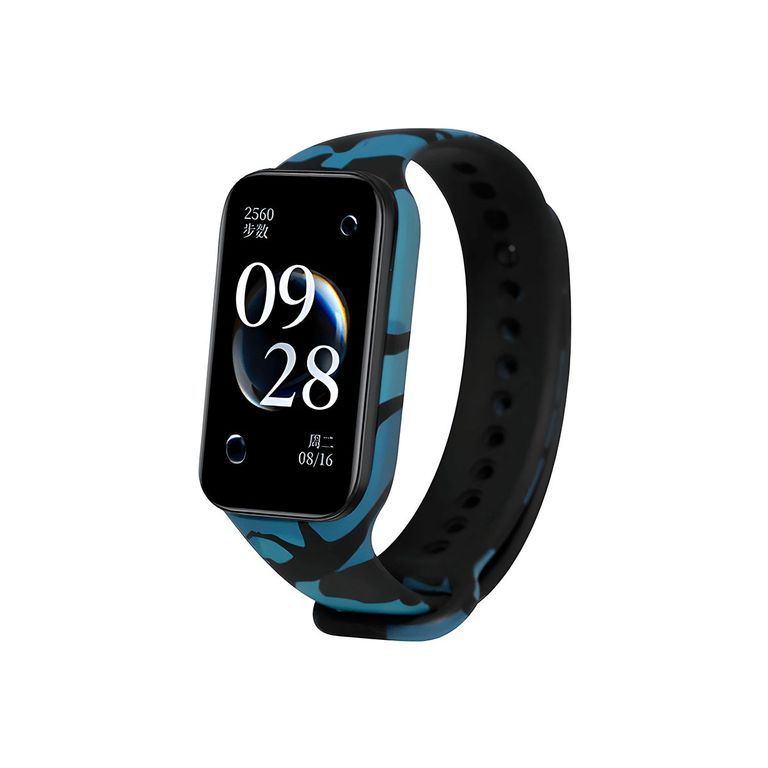 Correa Compatible con Redmi Band 2 Camuflado Azul