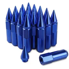 GENERICO - Kit de Tuercas Tunnig 12×15mm Azul 20pcs