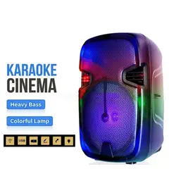 GENERICO - PARLANTE PORTATIL BLUETOOH KARAOKE LED RGB WATERPROOF - PartyBox