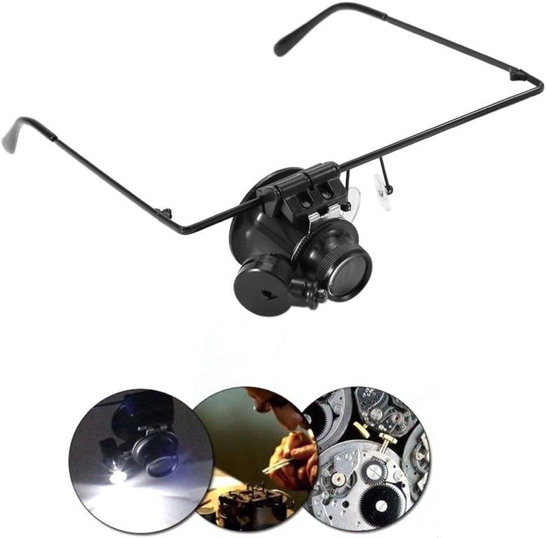 Lupa De Aumento 20x Gafa para Reparaciones