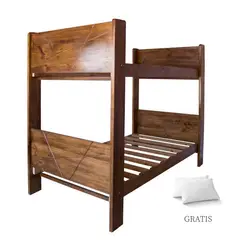 GENERICO - Camarote 1 Plaza 1/2 Ambos Pisos Madera Pino