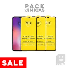 GENERICO - Pack x3 Mica Vidrio 9D 21D para Samsung Galaxy A33