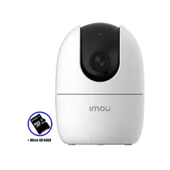 IMOU - Cámara Vigilancia RANGER 2 Gira 360º 4MP Wi-Fi + Micro SD 64GB