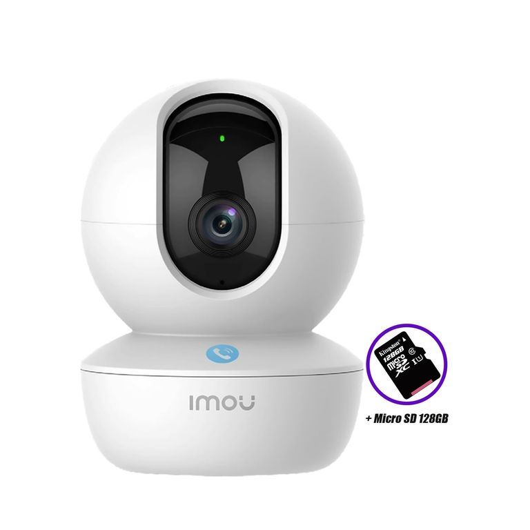 Cámara Wi-Fi RANGER RC Gira 360º 3MP Video llamada + Micro SD 128GB