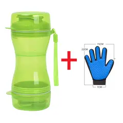 GENERICO - Kit botella portátil para alimento y agua 330ml guante gratis