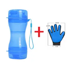 GENERICO - Kit botella portátil para alimento y agua 330ml guante gratis