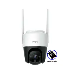 IMOU - Cámara Wi-Fi CRUISER 2MP 360º Gran Tamaño Exterior IP66 + SD 64GB