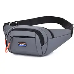 GENERICO - Canguro de Hombre Riñonera Deportiva Sport Alta Calidad Deportes Gris