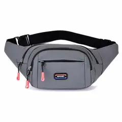 GENERICO - Riñonera Deportiva de 3 Bolsillos para Hombre Mujer Canguro de Viajes