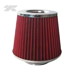 GENERICO - Filtro de Aire Conico Universal Rojo