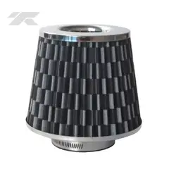 GENERICO - Filtro de Aire Auto Deportivo Conico Universal Carbón