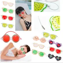 GENERICO - Pack 2 Antifaz Gel para Ojeras Frio y Caliente Contorno de Ojos AS