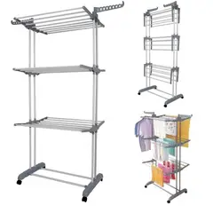 OEM - Tendedero grande de 4 niveles para secar Ropa Color Gris