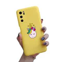 GENERICO - Funda Protector Case OPPO A16 - UNICORNIO AMARILLO
