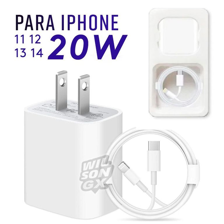 Cargador De Carga Rapida para IPhone 12 13 14 de 20W - C