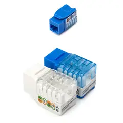 OEM - Jack Keystone RJ45 CAT6 CAT6A CAT5E Conector Modular UTP - AZUL