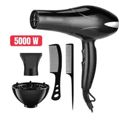 GENERICO - Secadora de Cabello 5000 Watts Aire Frío Caliente con Accesorios.
