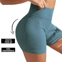 GENERICO - Short Biker Deportivo estilo Francés con Push UP