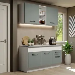 MADESA - Mueble de Cocina Integral Agata 150 cm - Con Encimera 01