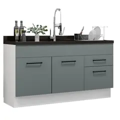 MADESA - Mueble de Cocina Agata 150 cm - Mostrador para Lavadero