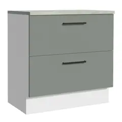 MADESA - Mueble de Cocina Agata 80 cm 2 Cajones