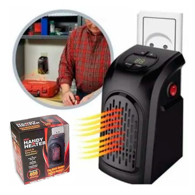 Estufa Calefactor Electrica de Ambiente Portatil para el Hogar 400w