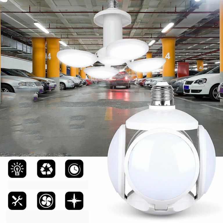 Lampara LED Plegable de Techo Bombillo de 40Watts Luz Blanca