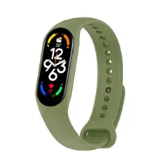 GENERICO - Correa de Silicona Para Xiaomi Mi Band 5,6 Y 7 - VERDE