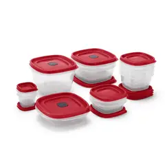 RUBBERMAID - Juego de 12 Contenedores de Alimentos 2112335